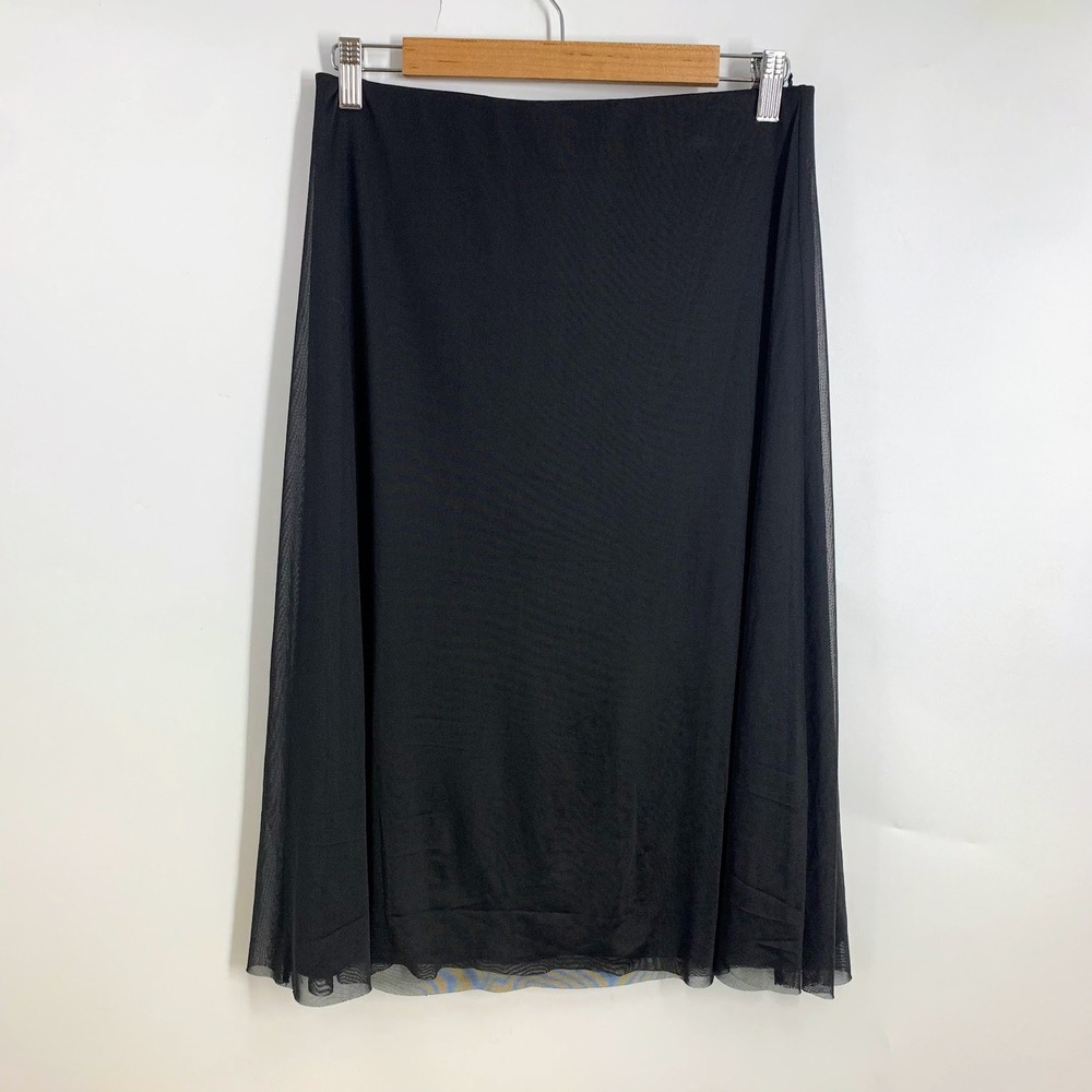 Halogen Mesh Maxi‎ Skirt Sheer Layering Full Length Womens Size 1 NWT